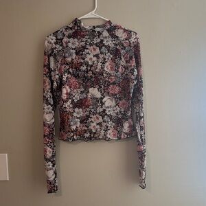 Floral Long Sleeve Women's Top